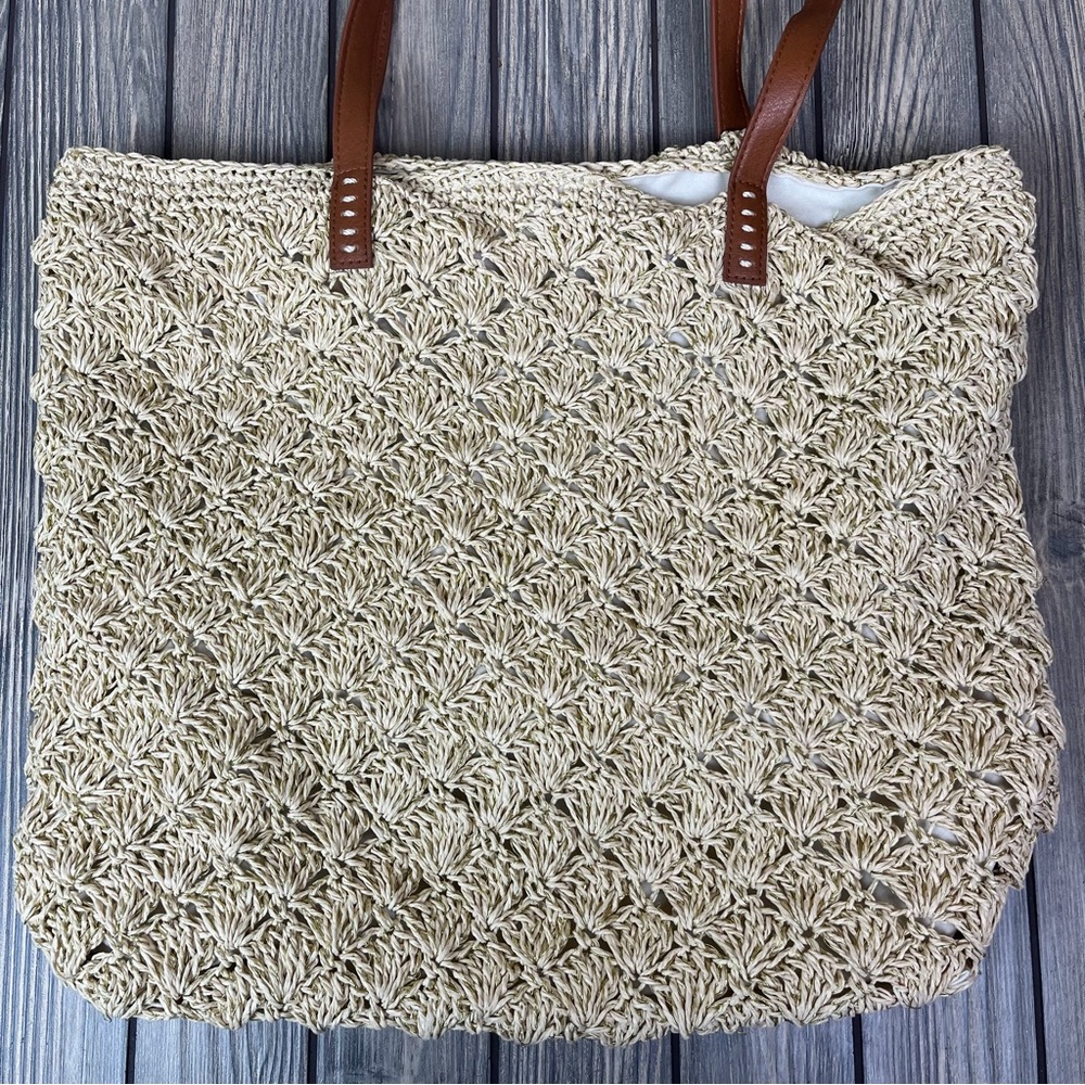 Nordstrom Summer Tote Bag Straw / Woven - Picture 5 of 12